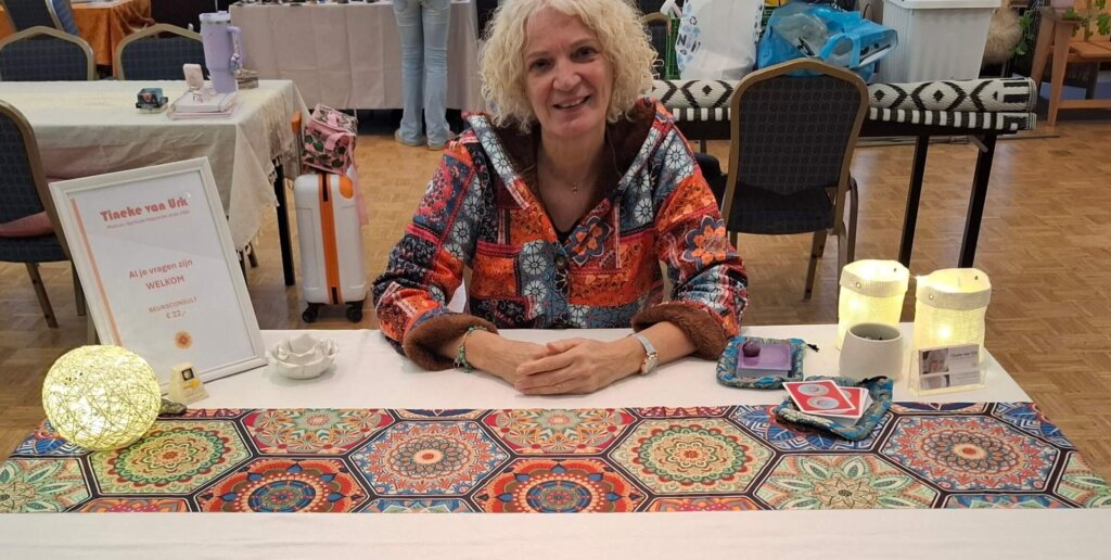 Tineke van Urk op de beurs